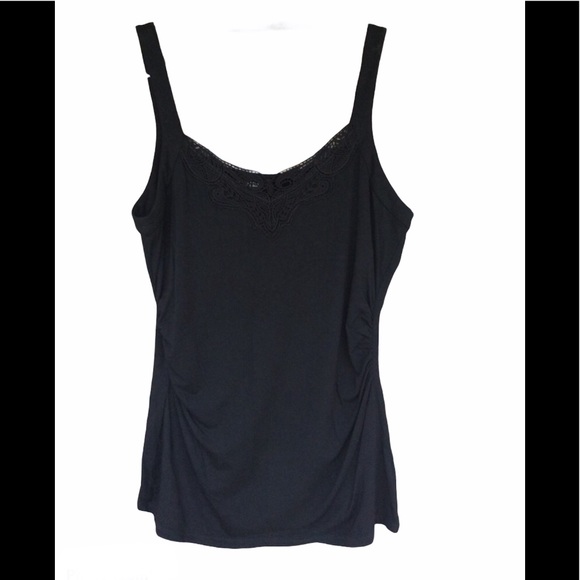 WHBM BLACK Lace Camisole Tank Top - Picture 4 of 6